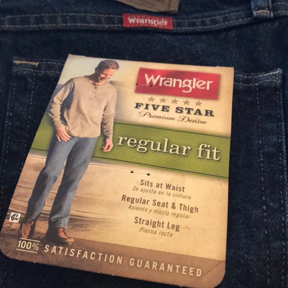 WRANGLER® FIVE STAR PREMIUM DENIM REGULAR FIT JEAN - Picture 4 of 7